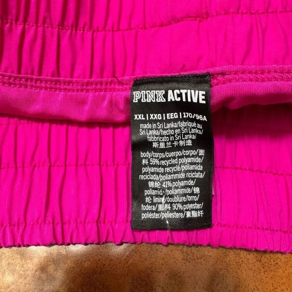 NWT PINK active running shorts xxl hot pink